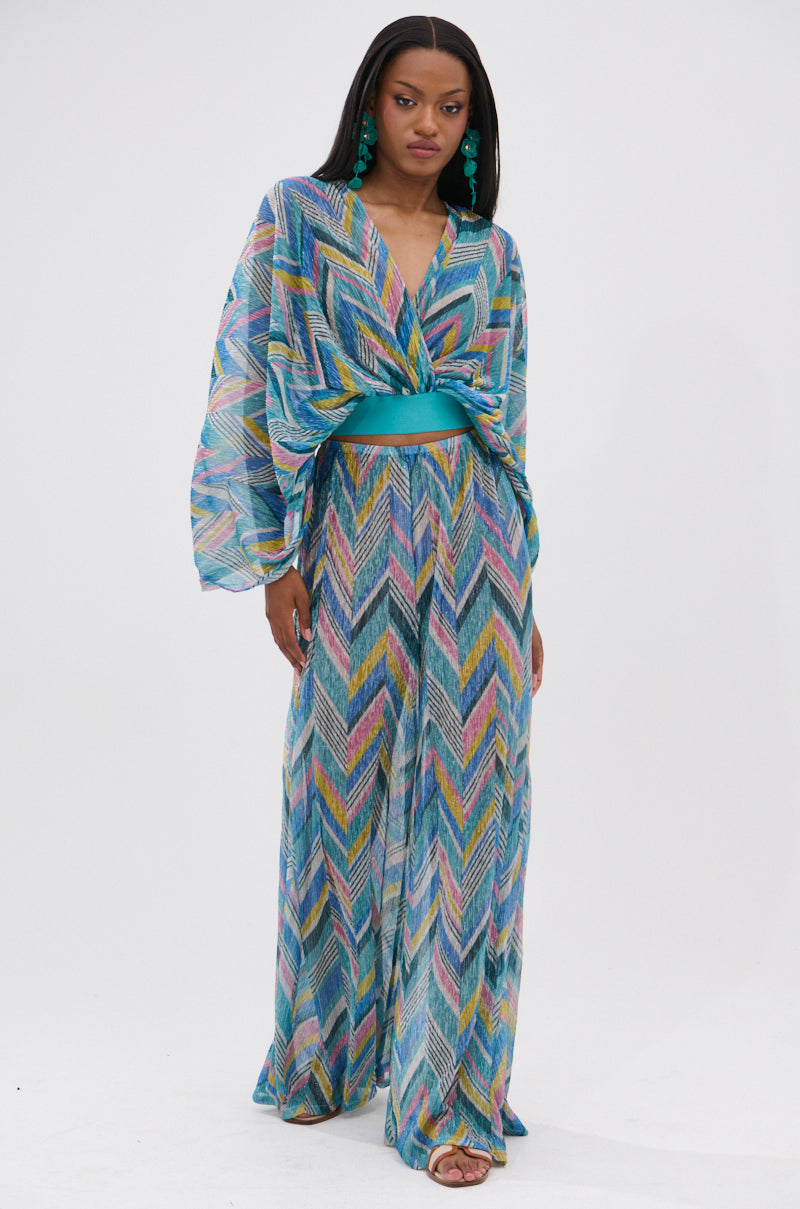 GRISELDA PRINTED PALAZZO PANTS