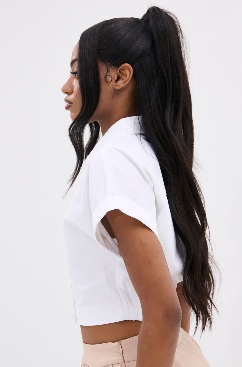 GUESS THE SIDE BUTTON DOWN BLOUSE