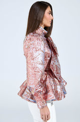ANTIQUE BROCADE BOW TOP