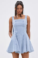 JOANNA DENIM MINI DRESS