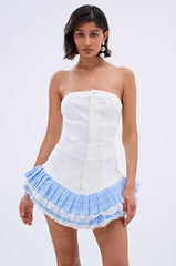 LET'S TAKE A STROLL DENIM MINI DRESS