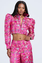 JULES BROCADE BOMBER