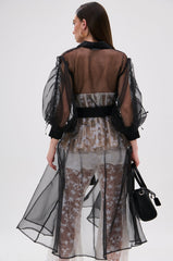 CAN I KICK IT ORGANZA TRENCH