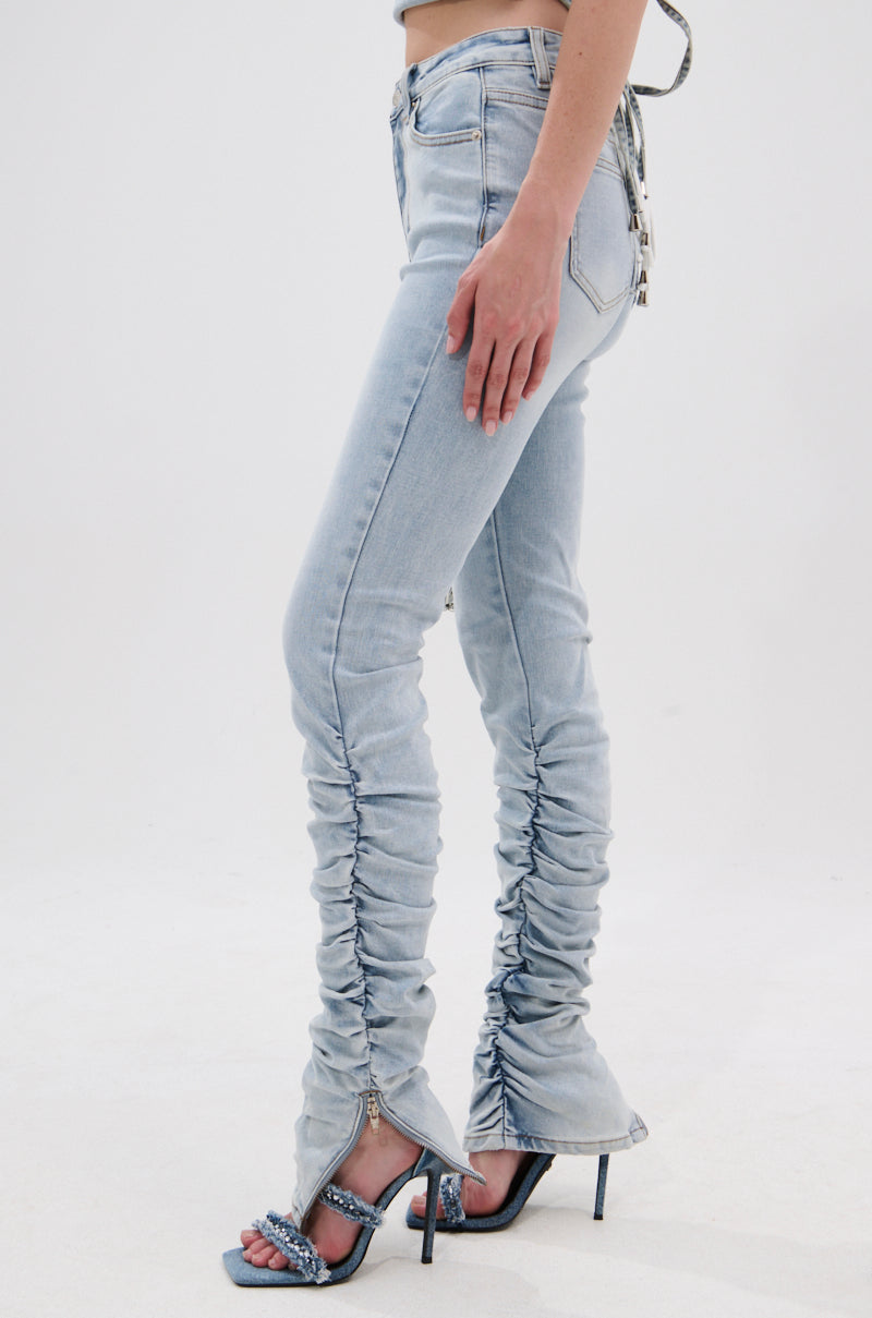 LACE IT UP SKINNY DENIM PANT
