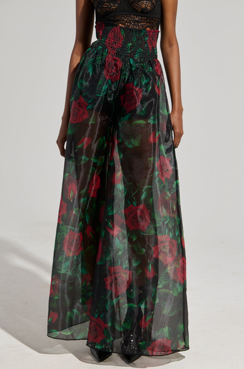 I WISH YOU ROSES PALAZZO PANT