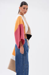 I LIKE IT LIKE THAT CROP ABSTRACT SWEATER