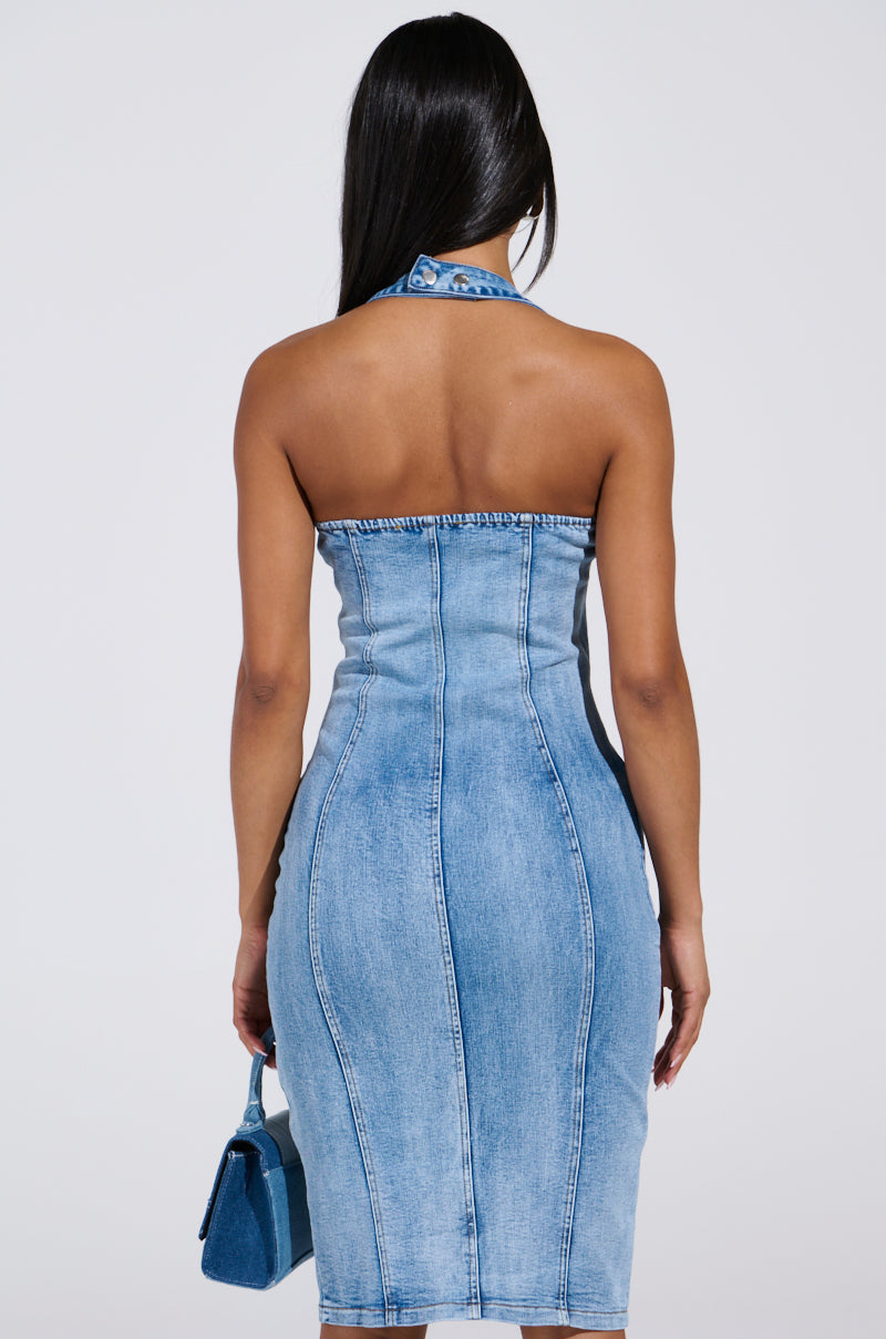 JESSIE DENIM MINI DRESS