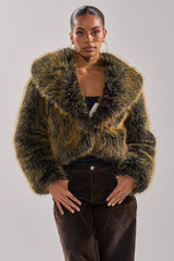 LIMONCELLO FAUX FUR COAT