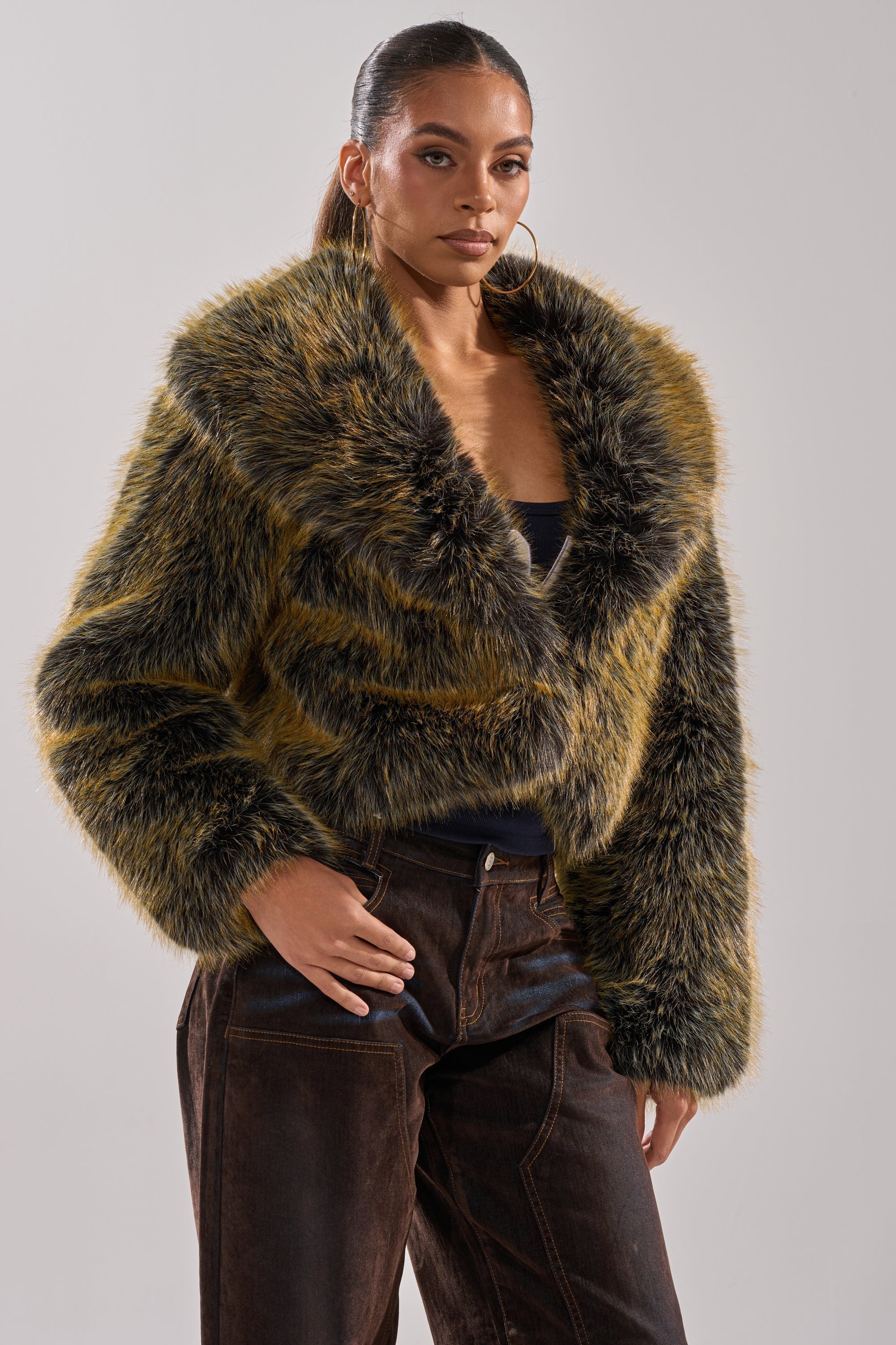 LIMONCELLO FAUX FUR COAT