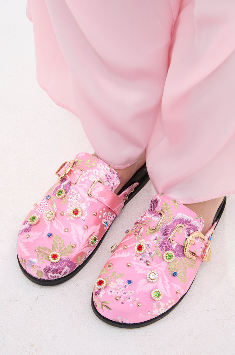 AZALEA WANG QUINBY BROCADE CLOG IN PINK