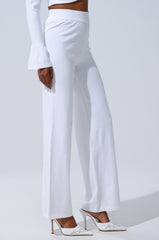 GET COZY WITH ME WIDE LEG PANT IN WHITE