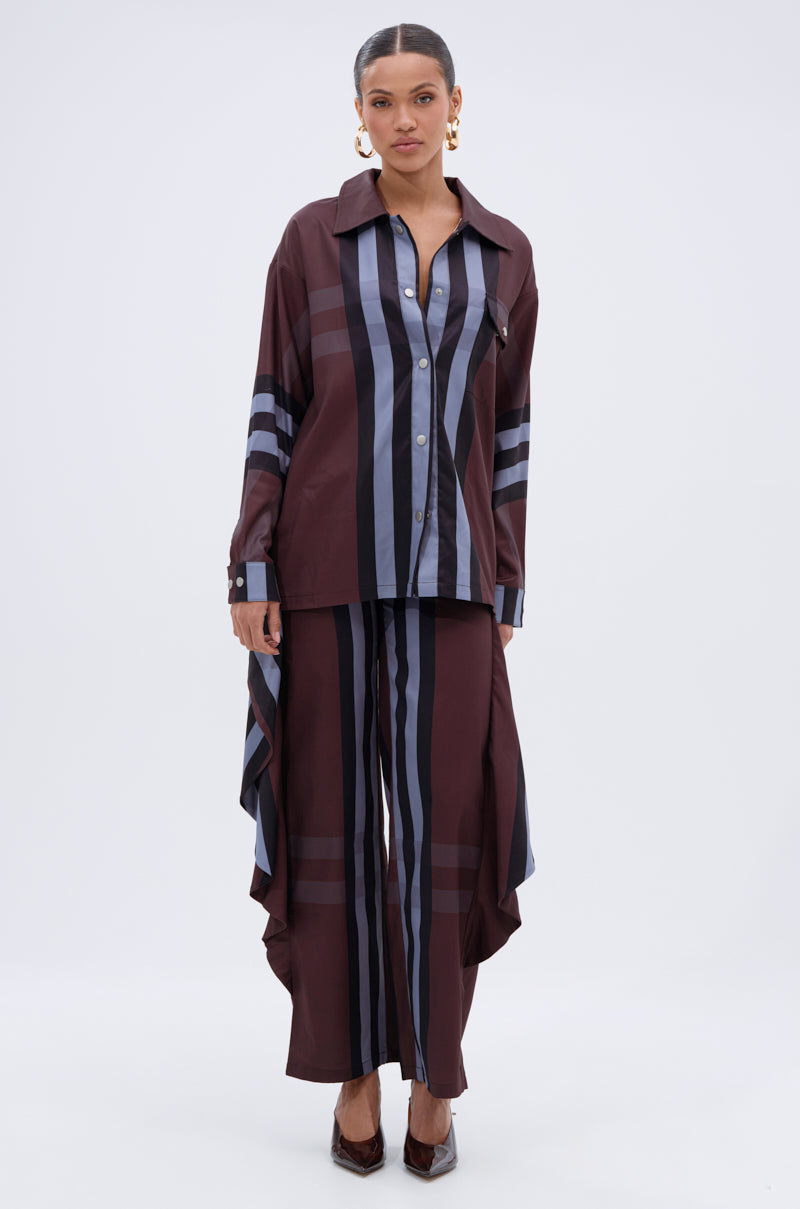 LUXURY LIFE PLAID PALAZZO PANT
