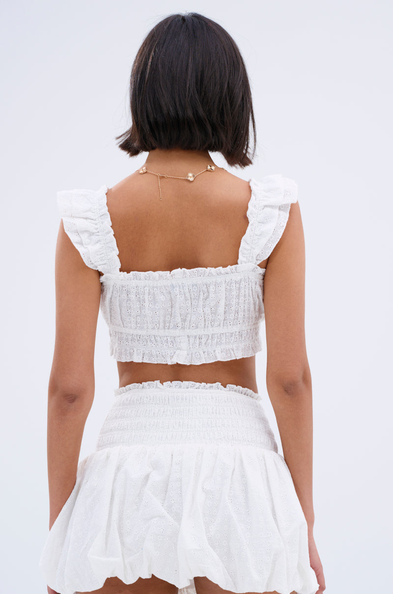 LUCKY YOU EYELET BRALETTE