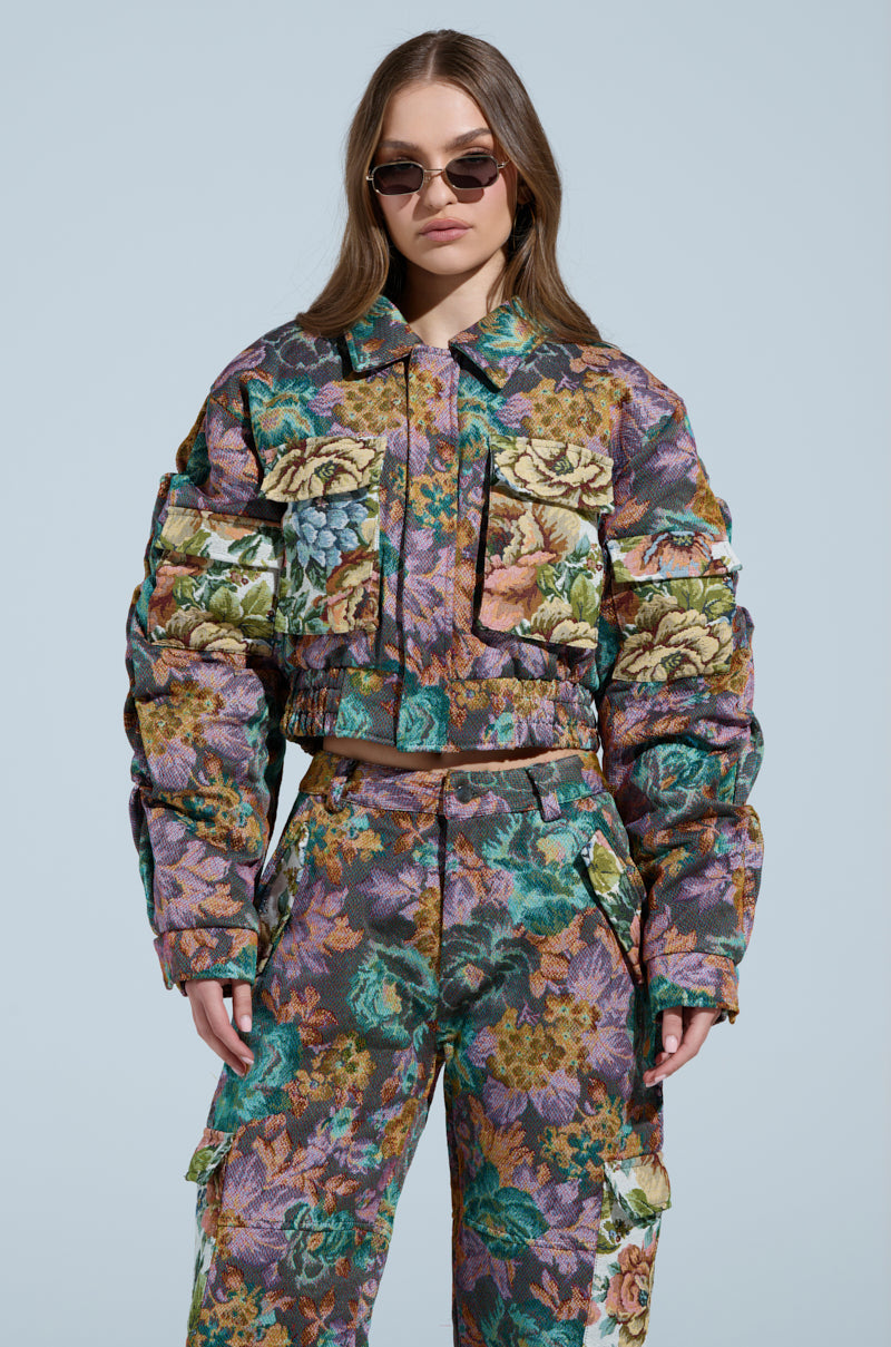 LOGAN SQUARE JACQUARD BOMBER