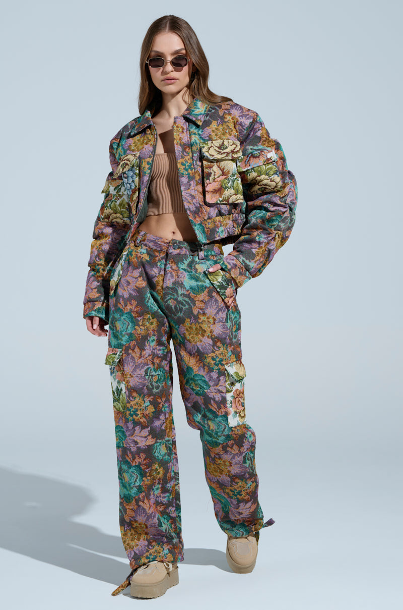 LOGAN SQUARE JACQUARD CARGO PANT