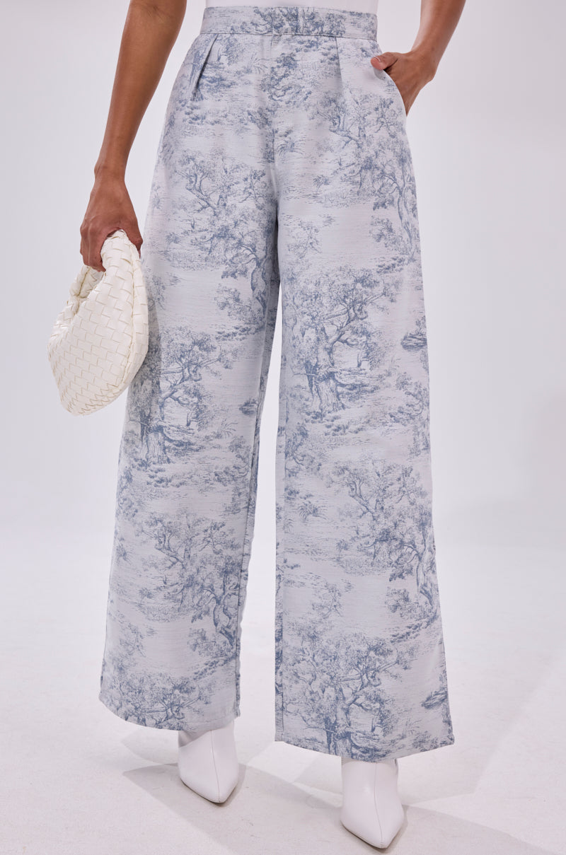 BOOKED N BUSY JACQUARD TROUSER