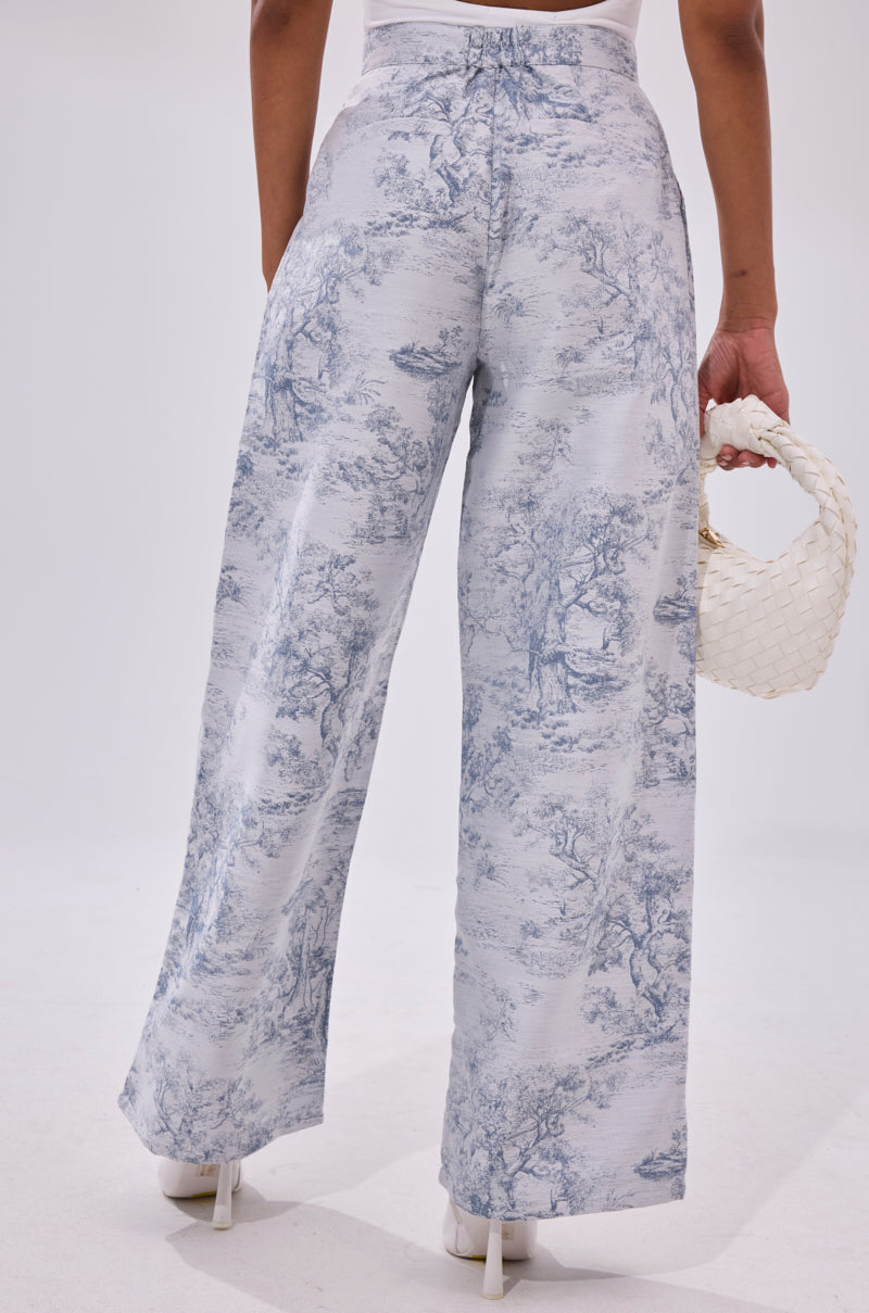 BOOKED N BUSY JACQUARD TROUSER