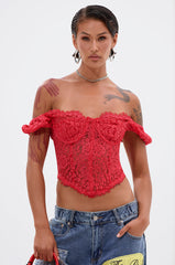 GIRL ON FIRE LACE CORSET