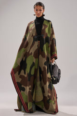 CAMO NIGHTS MAXI PONCHO