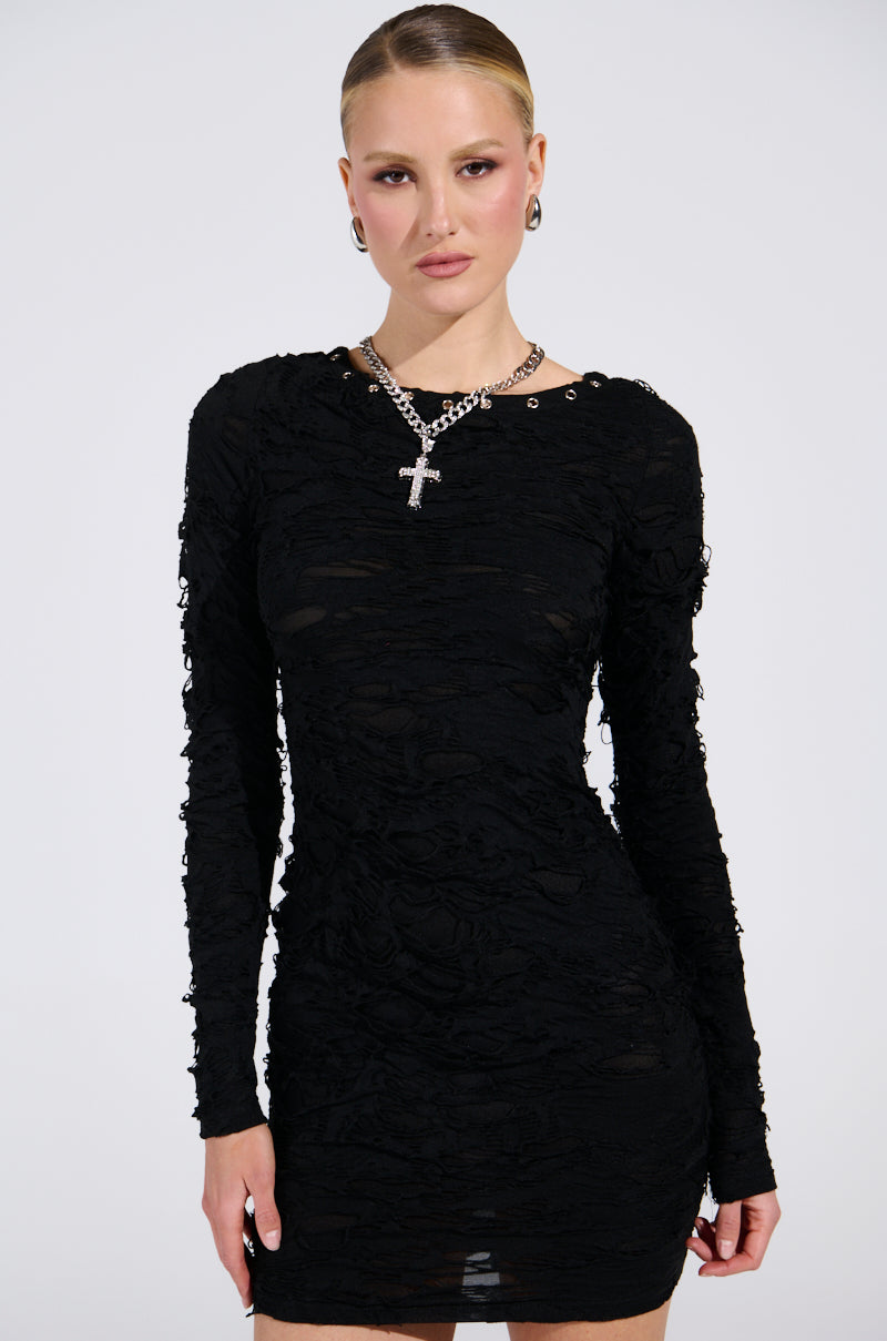 LOTS OF LOVE LACE MINI DRESS