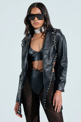 NOW YOU SEE ME STUDDED BLAZER