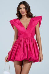 ONCE UPON A DREAM WOVEN MINI DRESS