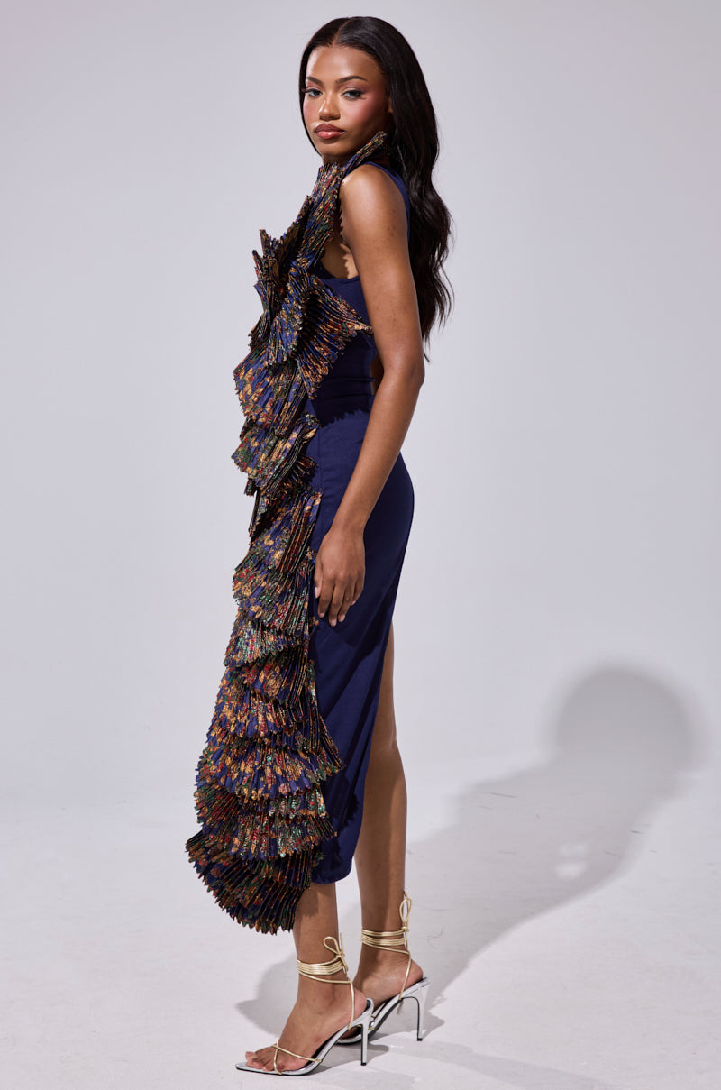LUST FOR LIFE ASYMMETRICAL BROCADE TOP