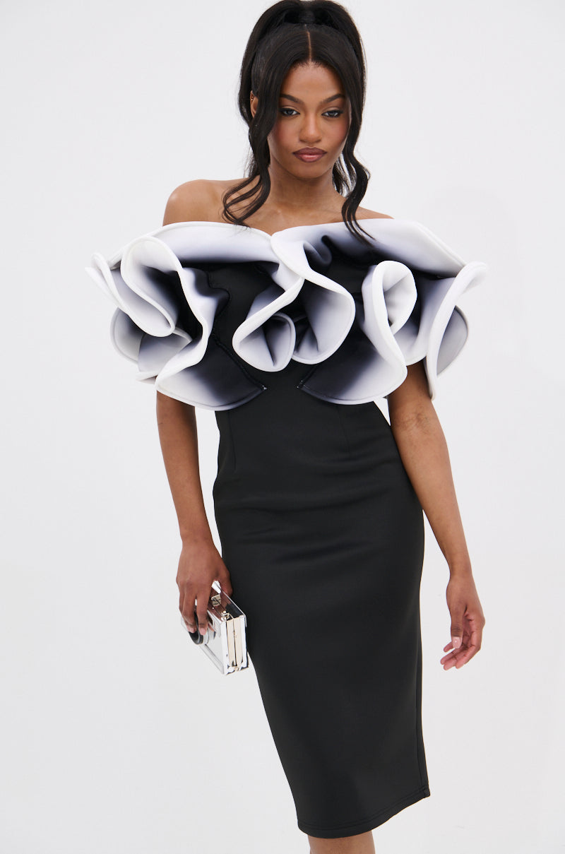 PRETTY WOMAN OMBRE MIDI DRESS