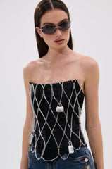 LOVE IS TWISTED CORSET WITH LOCK
