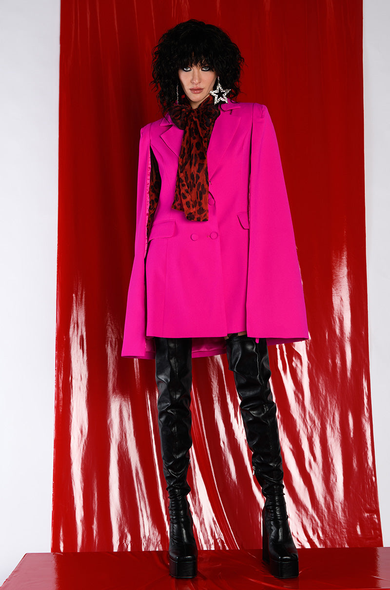 A LA MODE MINI BLAZER DRESS