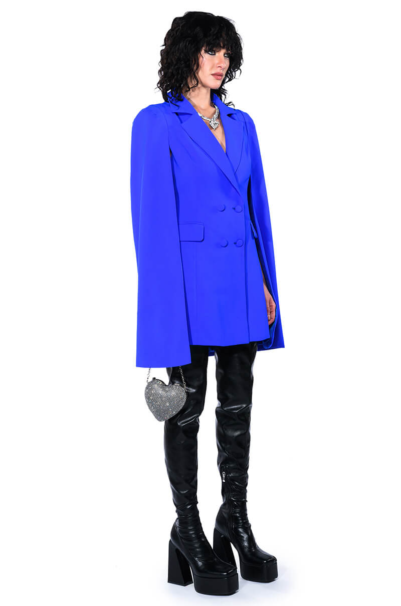 A LA MODE MINI BLAZER DRESS