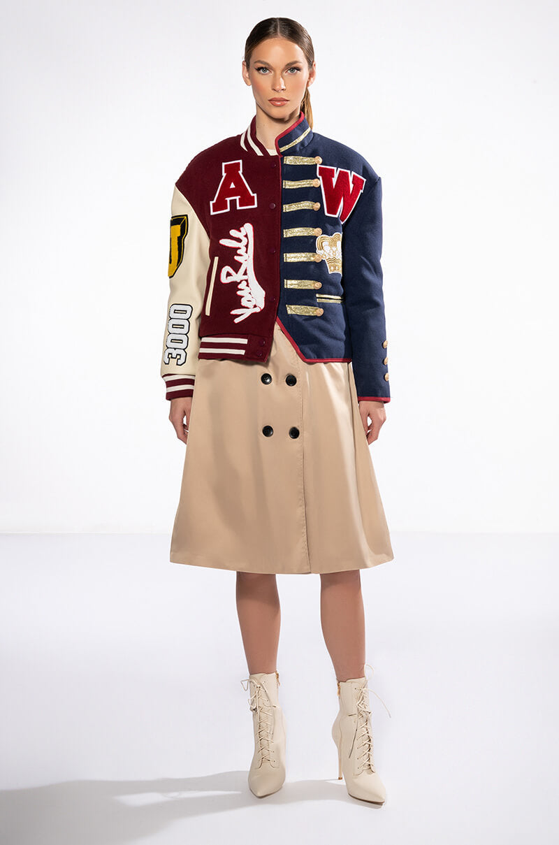 ACADEMY BOMBER WITH DETACHABLE TRENCH