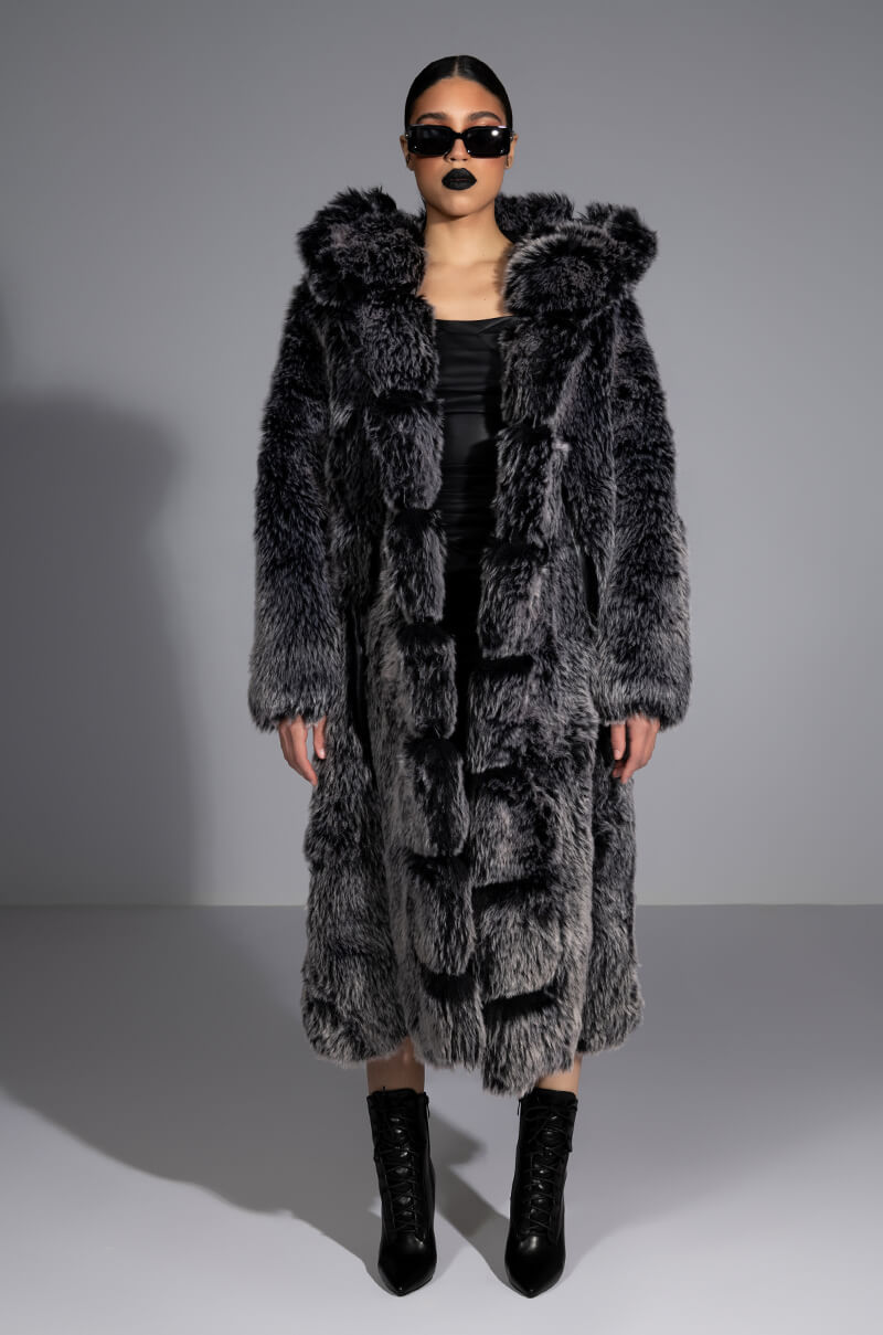 ALL THAT FAUX FUR LONG COAT