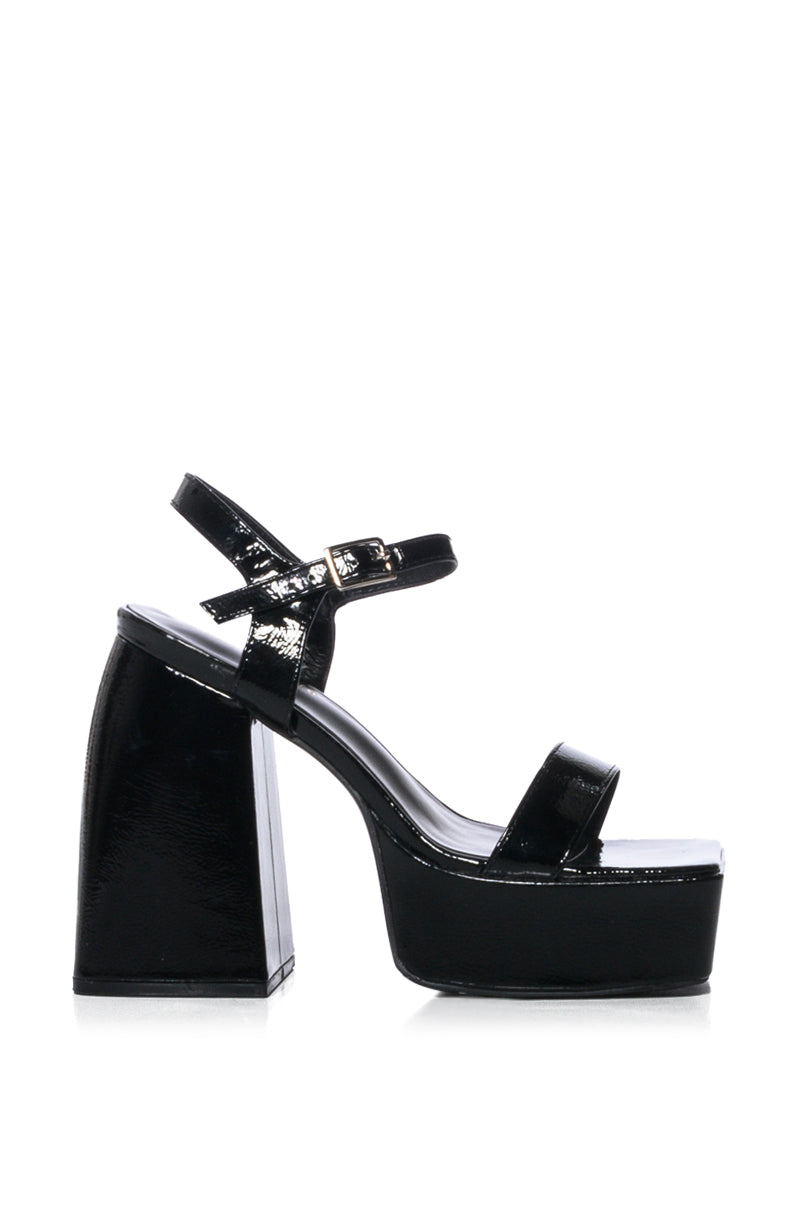 AZALEA WANG AVILA PATENT SANDAL IN BLACK