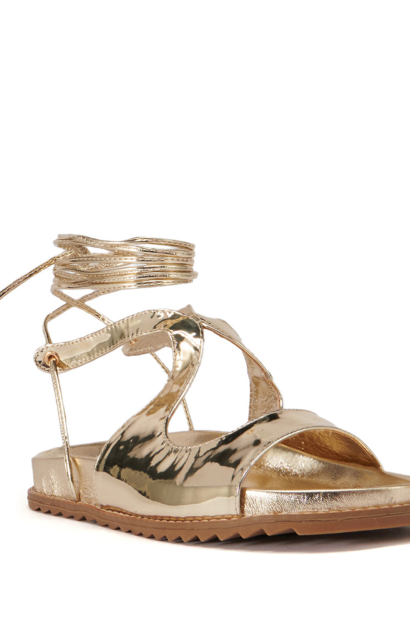AZALEA WANG CHERYE GOLD GLADIATOR SANDAL