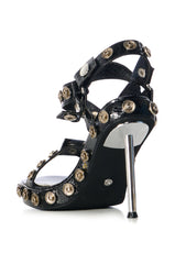 AZALEA WANG CIRCE BLACK STILETTO SANDAL