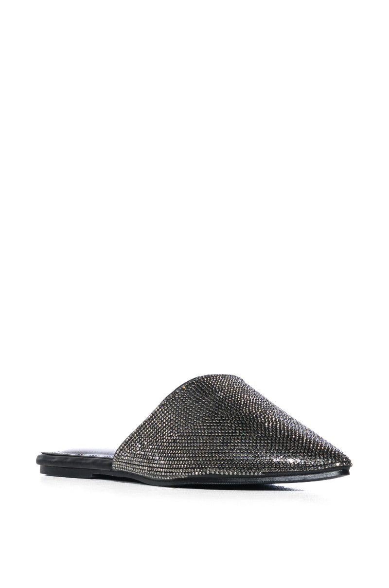 AZALEA WANG COLBY BLACK POINTED TOE FLAT