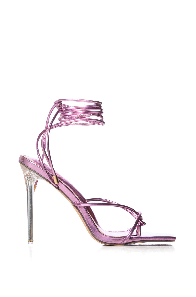 AZALEA WANG HYPER STILETTO SANDAL IN PINK