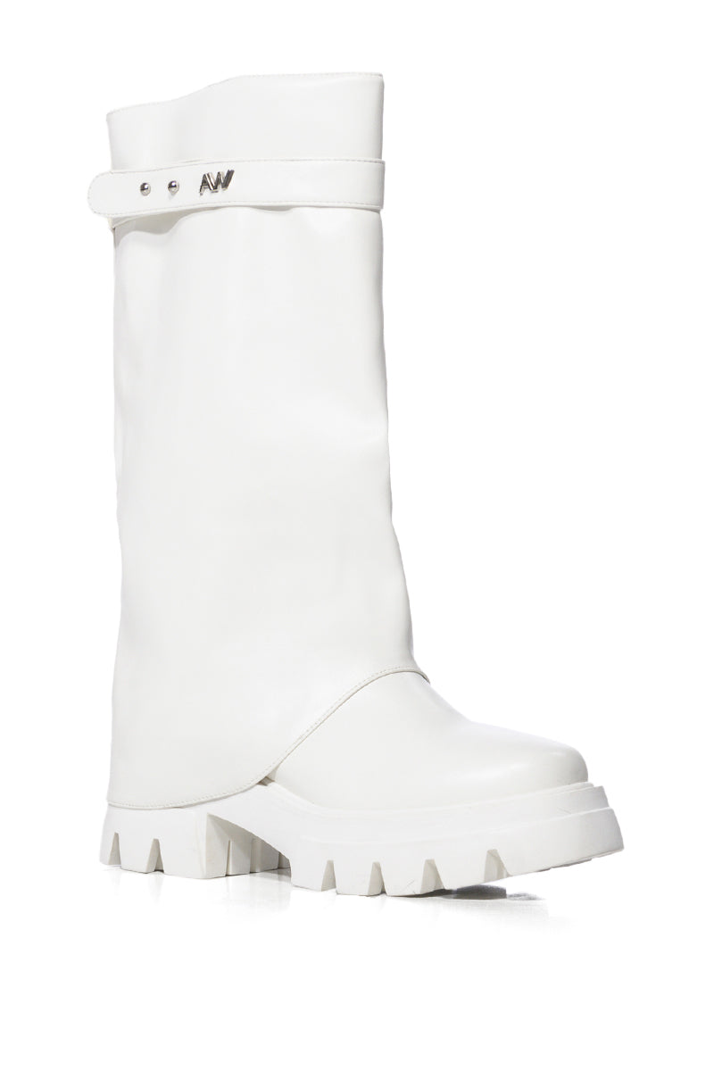 AZALEA WANG JET WHITE BOOT