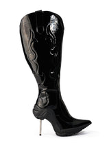 AZALEA WANG LONDON WESTERN BOOT IN BLACK