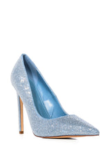AZALEA WANG SHATHA BLUE SPARKLE PUMP