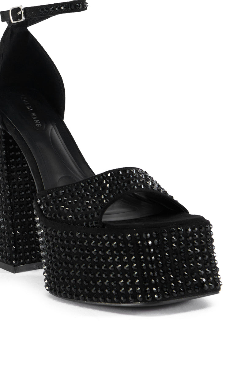 AZALEA WANG WILMORE BLACK SANDAL