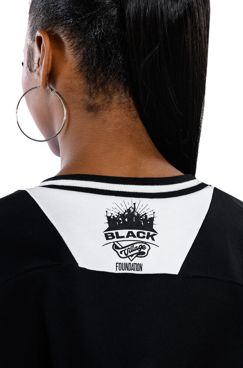 BLACK VILLAGE FOUNDATION OVERSIZED DRESS