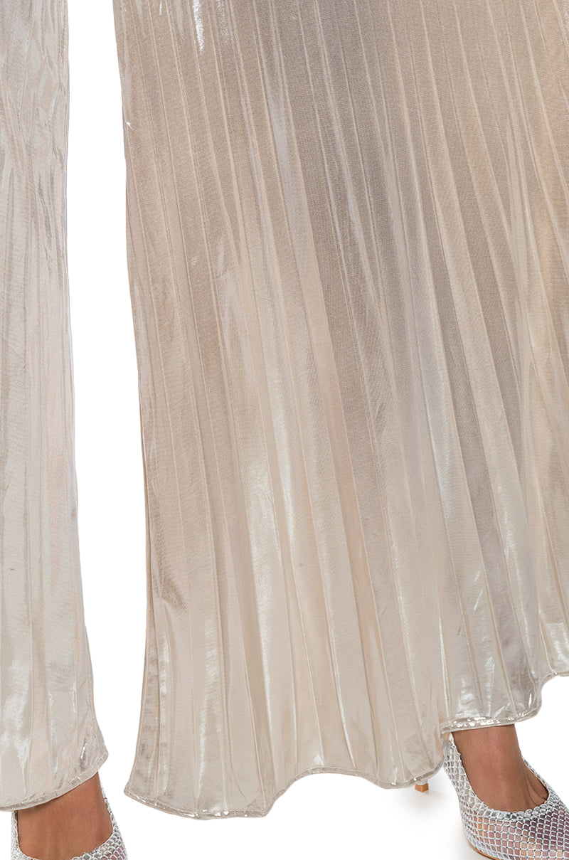CHAMPAGNE POP PLEATED PANT