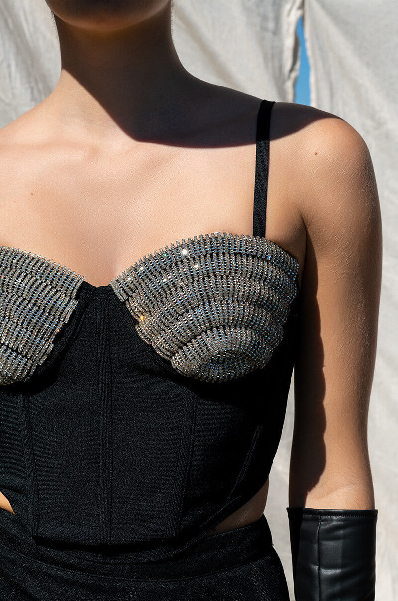 CHAMPAGNE WISHES EMBELLISHED CORSET