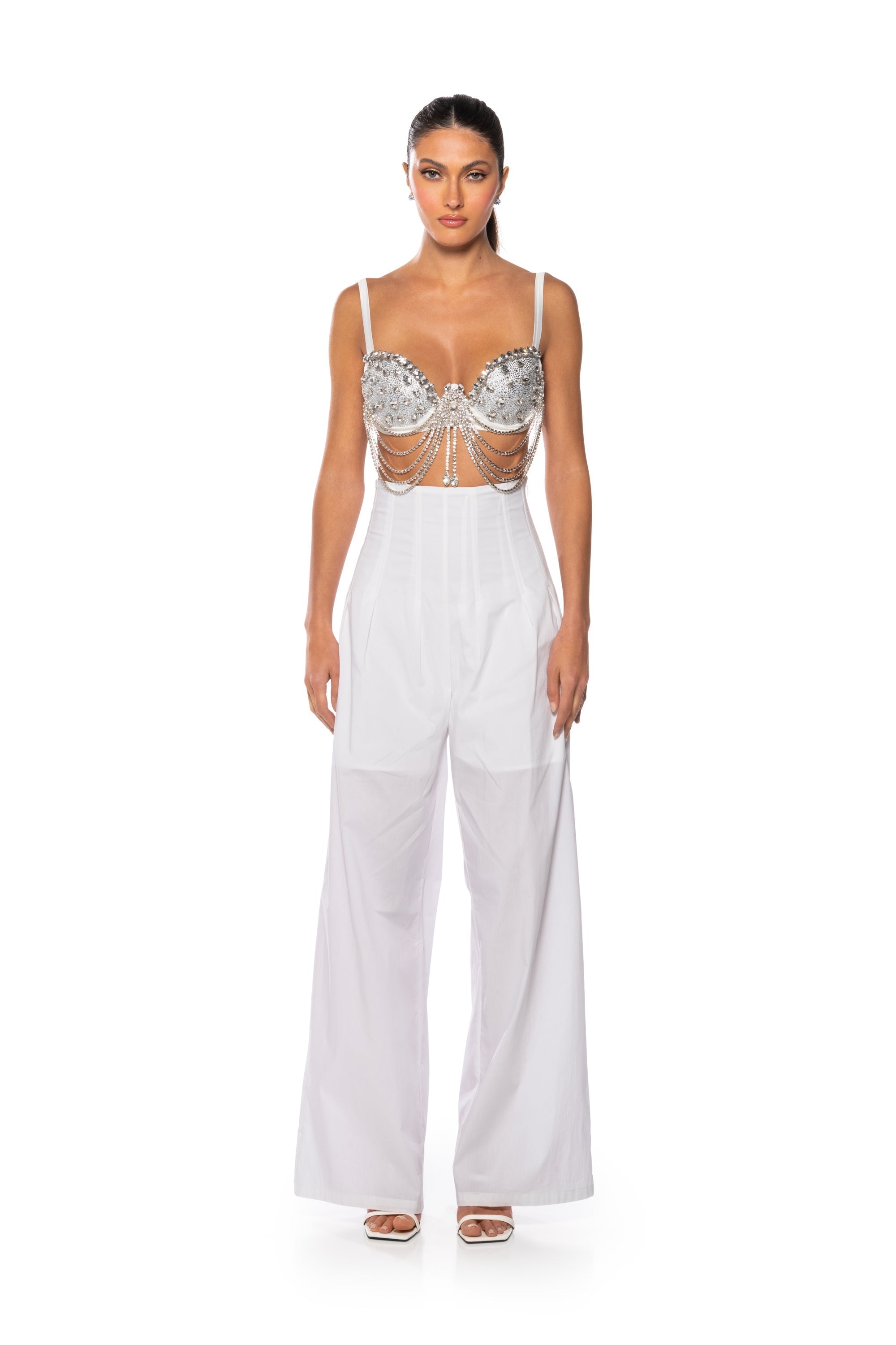 CHOSEN ONE RHINESTONE BRA TOP
