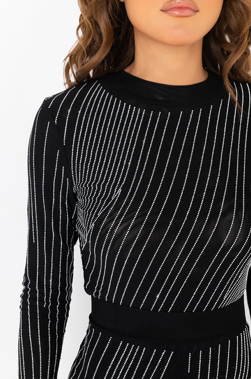 DIAMOND MESH BODYSUIT