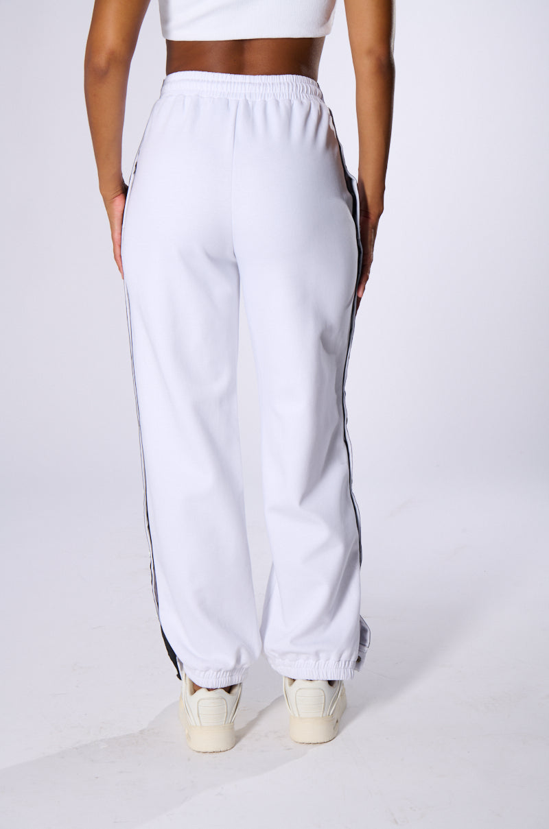 DIDN'T THEY TELL YOU WIDE LEG BREAK AWAY SWEAT PANT