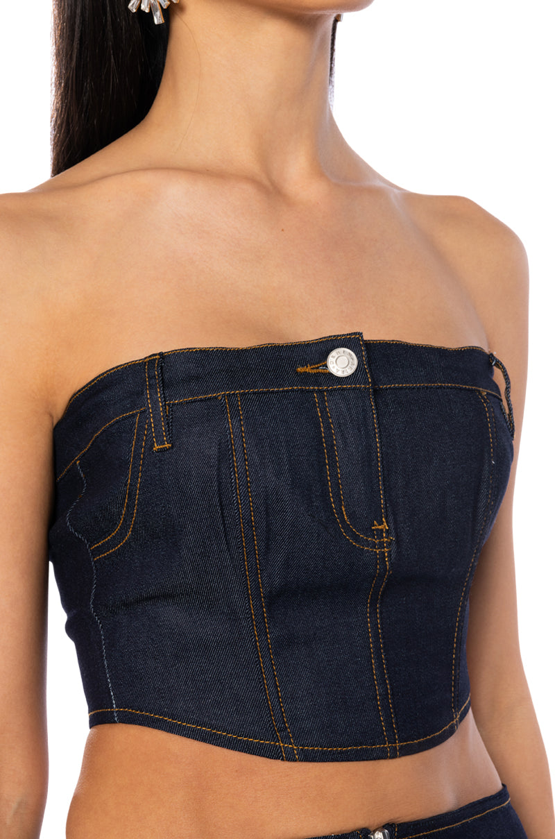 DIXIE RAW DENIM CORSET