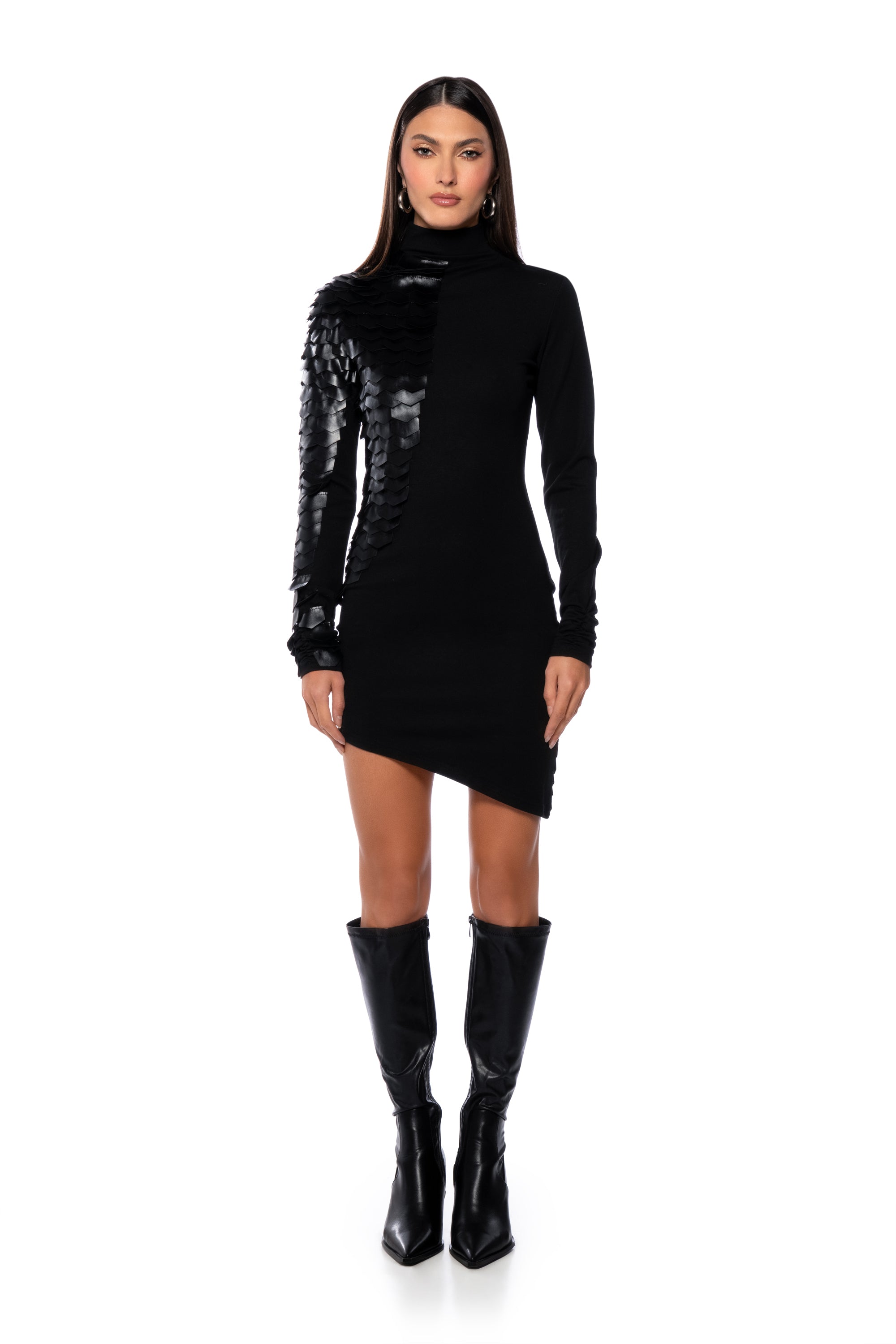 DRACO SCALED MINI DRESS